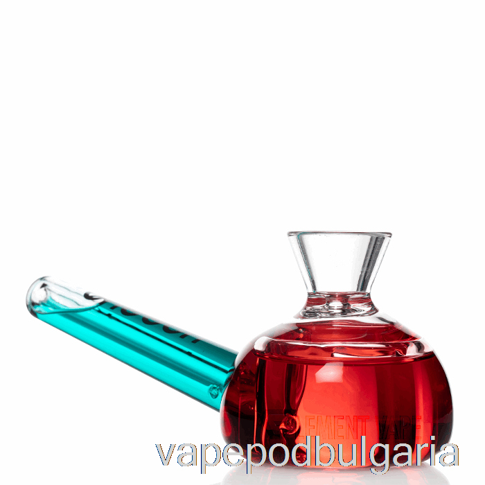 Vape 10000 Дръпки Cheech Glass Dual Bun Freezable Hand Pipe Red / Blue